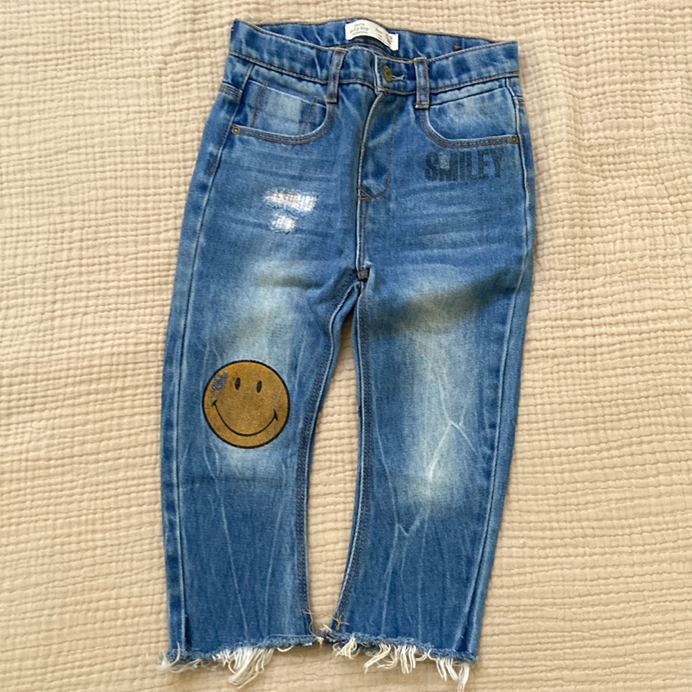 NWOT! Zara Smiley Brand baby boy jean . US size 2/3 years